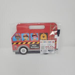 Math Numbers Magnetic Fire Truck Board